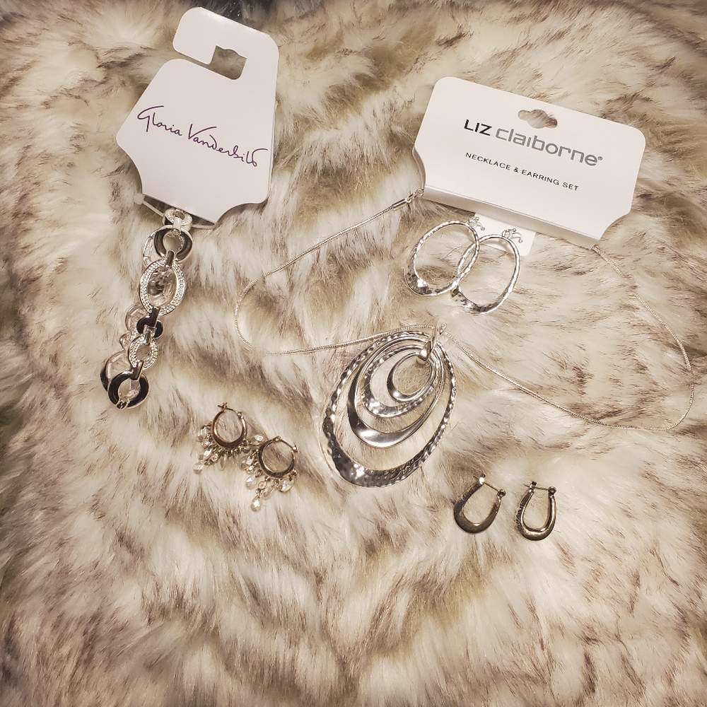 5 Pc. Silver Elegant Jewelry Bundle